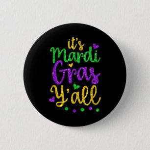 Badge Rond 5 Cm Son Masque Mardi Gras Yall Mardi Gras Party