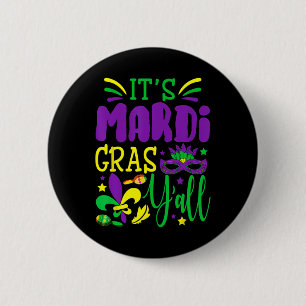 Badge Rond 5 Cm Son Masque Mardi Gras Yall Mardi Gras Party