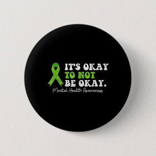 Badge Rond 5 Cm Son Ruban de Sensibilisation à la Santé Mentale po