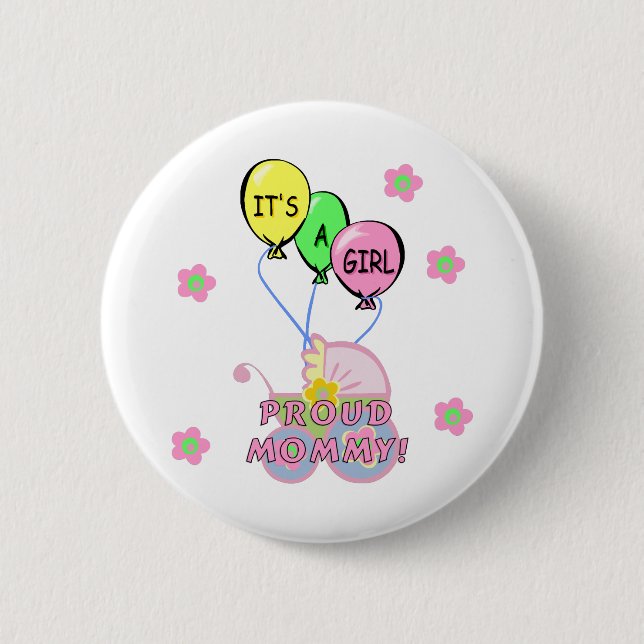 Badge Rond 5 Cm Son un bébé (Devant)
