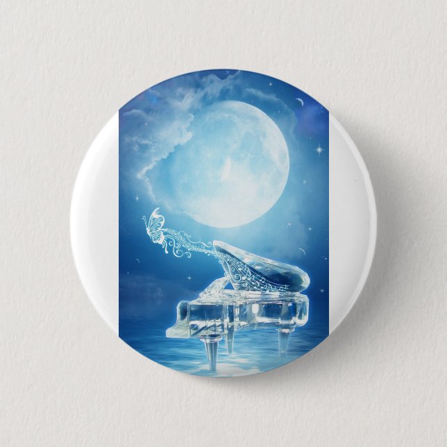 Badge Rond 5 Cm Sonate de clair de lune (Devant)