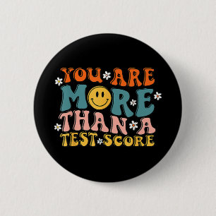 Badge Rond 5 Cm Sont Plus Qu'Un Test Score Enseignant Super Test