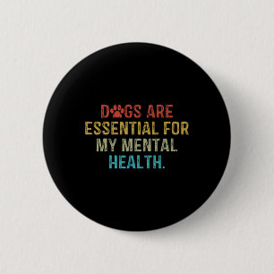 Badge Rond 5 Cm Sont Pour Ma Citation De Santé Mentale Retro Vinta