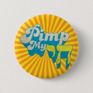 Badge Rond 5 Cm Sont souteneurs mon CHAI - rétro remake élégant