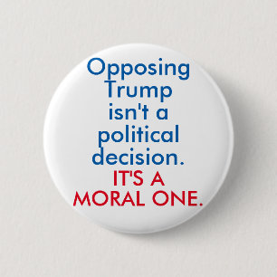Badge Rond 5 Cm S'opposer à Trump
