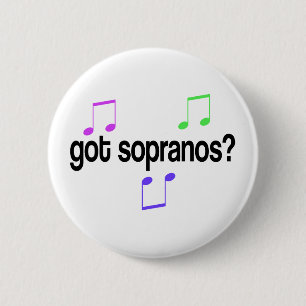 Badge Rond 5 Cm Sopranos obtenus T-shirt de cadeau de musique