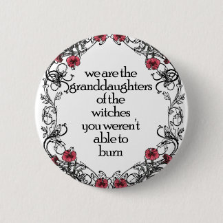 Badge Rond 5 Cm Sorcière féministe