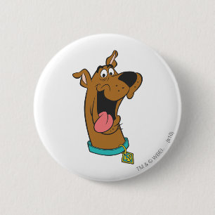 Badge Rond 5 Cm Sortie de la langue Scooby-Doo