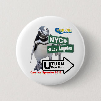 Badge Rond 5 Cm Sortie le bouton de cc de pingouin