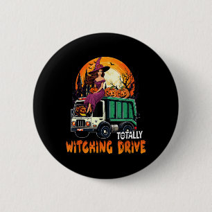 Badge Rond 5 Cm Sortie Totalement Conduite Jolie Sorcière Sur Garb