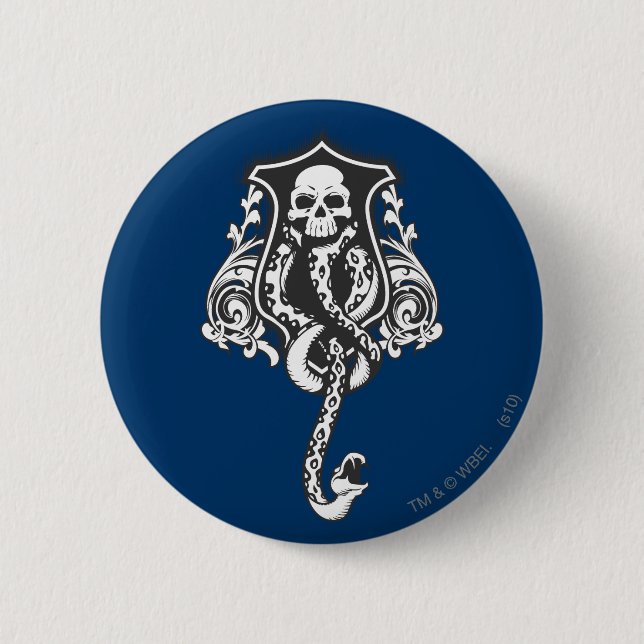 Badge Rond 5 Cm Sortilège Harry Potter | Marque noire (Devant)
