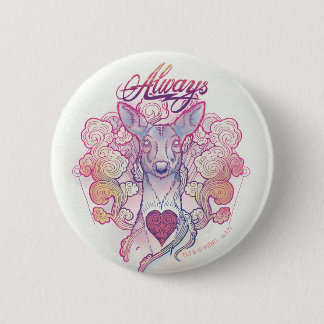 Badge Rond 5 Cm Sortilège Harry Potter | Patronus de la Biche "Tou