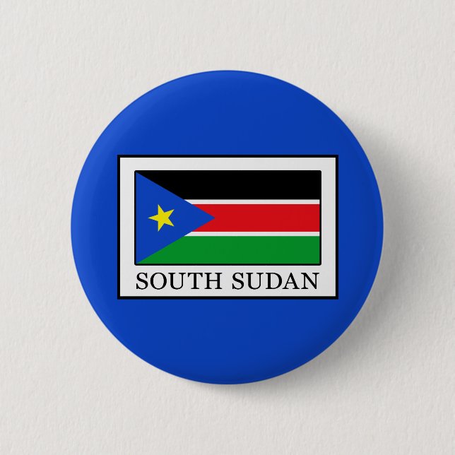 Badge Rond 5 Cm Soudan du Sud (Devant)
