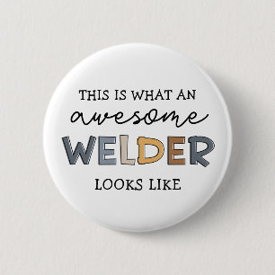 Badge Rond 5 Cm Souder Funny Awesome Souder Cadeaux Porte - clé