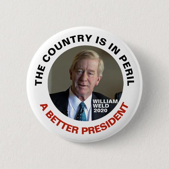 Badge Rond 5 Cm Soudure de William un meilleur président (Devant)