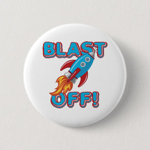 Badge Rond 5 Cm Soufflez le bateau de Rocket