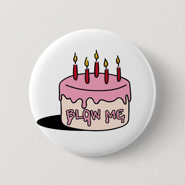 Badge Rond 5 Cm soufflez-moi (le garçon d'anniversaire) (Devant)