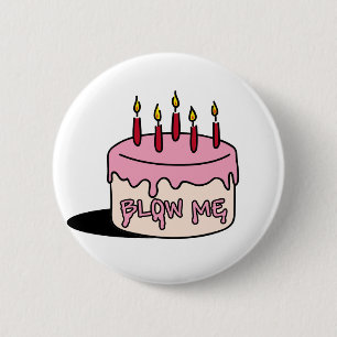 Badge Rond 5 Cm soufflez-moi (le garçon d'anniversaire)