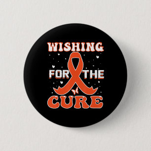 Badge Rond 5 Cm Souhaiter La Leucémie Cure Sensibilisation Au Canc