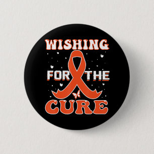 Badge Rond 5 Cm Souhaiter La Leucémie Cure Sensibilisation Au Canc