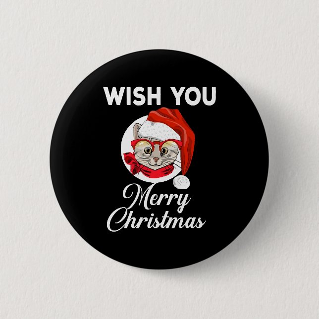BADGE ROND 5 CM SOUHAITEZ-VOUS JOUER NOËL (Devant)