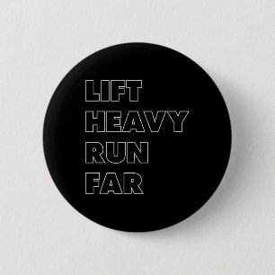 Badge Rond 5 Cm Soulever Lourd Courir Loin Sport Hybride Fitness C