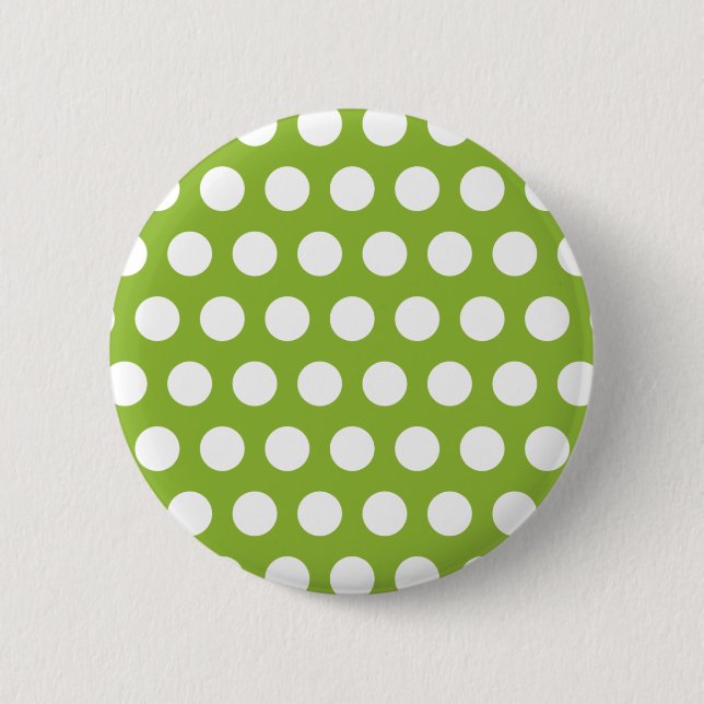 Badge Rond 5 Cm Soupe aux pois avec des points (Devant)