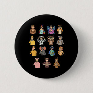 Badge Rond 5 Cm Sourds sourds à la main Asl Sensibilisation à la p