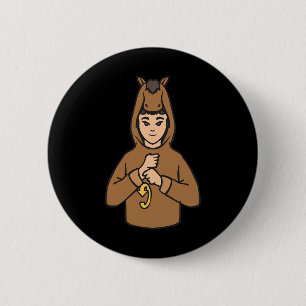 Badge Rond 5 Cm Sourds sourds à la main Asl Sensibilisation à la p