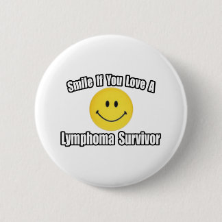 Badge Rond 5 Cm Souriez...Aimez un Lymphome Survivant