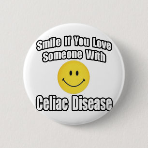Badge Rond 5 Cm Souriez Si Vous Aimez Quelqu'Un Avec Une Maladie C