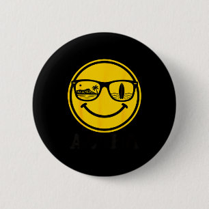 Badge Rond 5 Cm Sourire aloha lunettes de soleil réflexion de plan