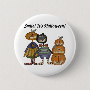 Badge Rond 5 Cm Sourire c'est Halloween