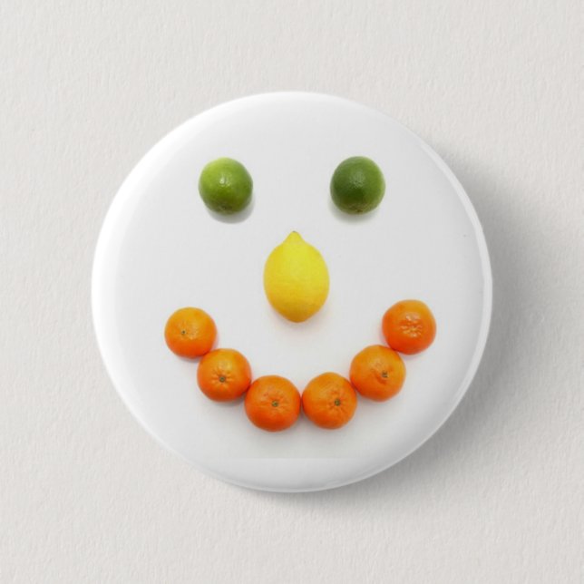 Badge Rond 5 Cm Sourire d'agrumes (Devant)