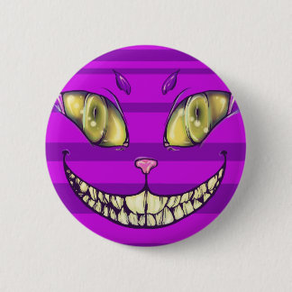 Badge Rond 5 Cm Sourire de Cheshire