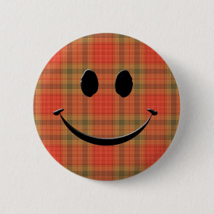 Badge Rond 5 Cm Sourire de plaid