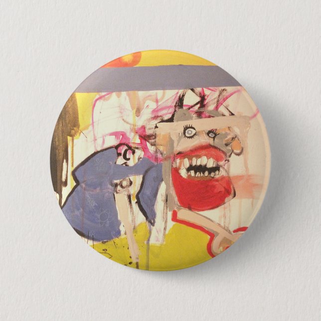 Badge Rond 5 Cm Sourire ! et le monde. .wonders ce que vous avez (Devant)