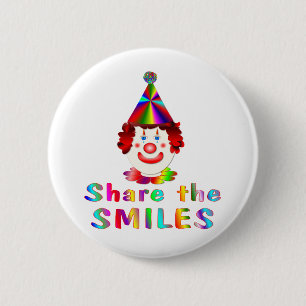 Badge Rond 5 Cm Sourires de clown