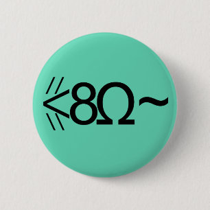 Badge Rond 5 Cm Souris ASCII