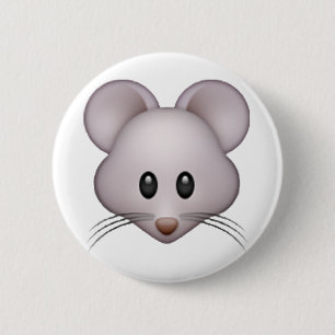 Badge Rond 5 Cm Souris - Emoji