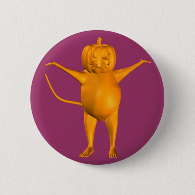 Badge Rond 5 Cm Souris Maison (Devant)