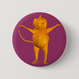 Badge Rond 5 Cm Souris Maison