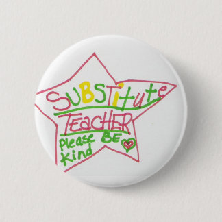 Badge Rond 5 Cm SOUS goupille de professeur