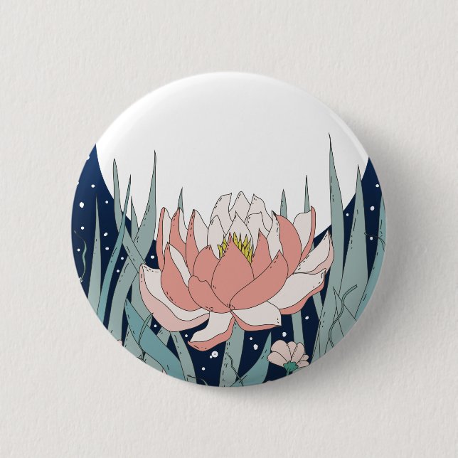 Badge Rond 5 Cm Sous la lune (Devant)