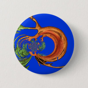 Badge Rond 5 Cm Sous le ciel bleu : La collection de l'arbre Acaci