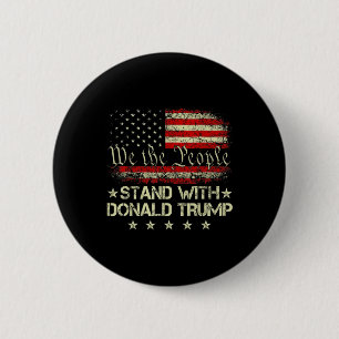 Badge Rond 5 Cm Soutenez Donald Trump 2024 Soutien Reprenez l'Amér