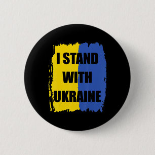 Badge Rond 5 Cm Soutenez l'Ukraine Je prends position avec l'Ukrai
