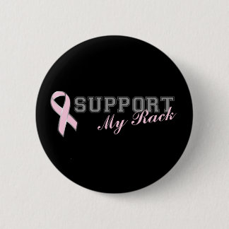 Badge Rond 5 Cm Soutenez mon bouton de cancer du sein de support