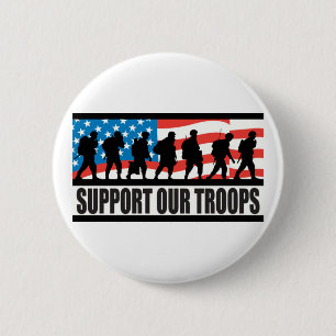Badge Rond 5 Cm Soutenez nos troupes