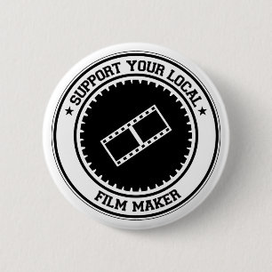Badge Rond 5 Cm Soutenez votre cinéaste local